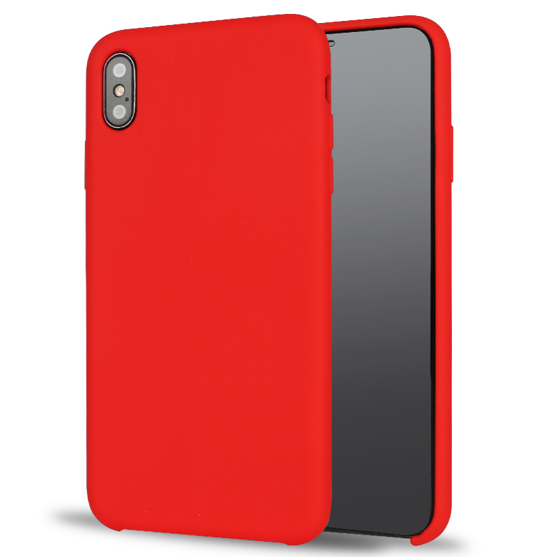 iPHONE Xs Max Pro Silicone Hard Case (Red)